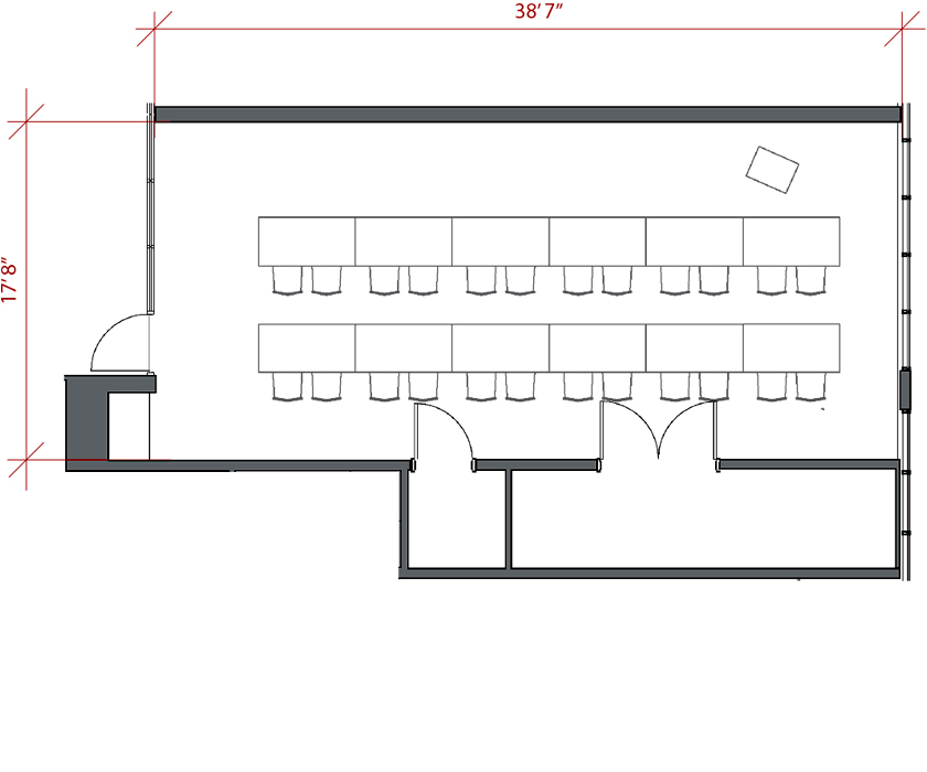 Image of Spratlen Hall 309, Room Set "Standard"