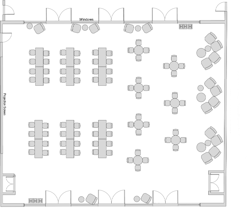 Image of Maple Hall Great Room, Room Set "Standard"